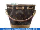 Louis Vuitton Brown Monogram Neo Noe Bucket Crossbody Brown Purse / Handbag