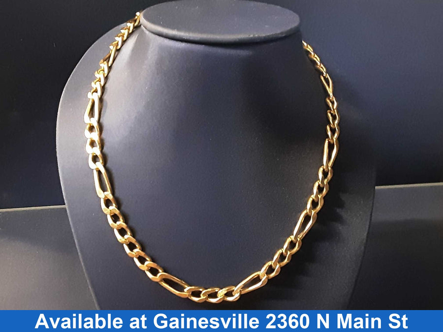 Figaro Chain - Yellow Gold 10k (.417) 23.1 grams 22 inch