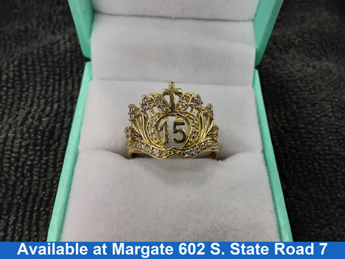 Women's Ring - Yellow Gold 10k (.417) 3 grams Size 7