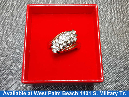 Women's Ring - Yellow Gold 14k (.585) 6.7 grams Size 9.5