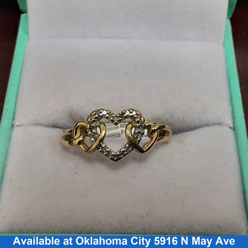 Women's Ring - Yellow Gold 10k (.417) 1.8 grams Size 9.5