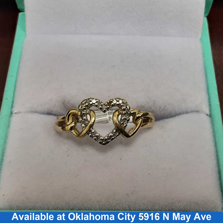 Women's Ring - Yellow Gold 10k (.417) 1.8 grams Size 9.5