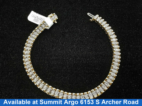 Tennis Bracelet - Yellow Gold 10k (.417) 11 grams 8 inch