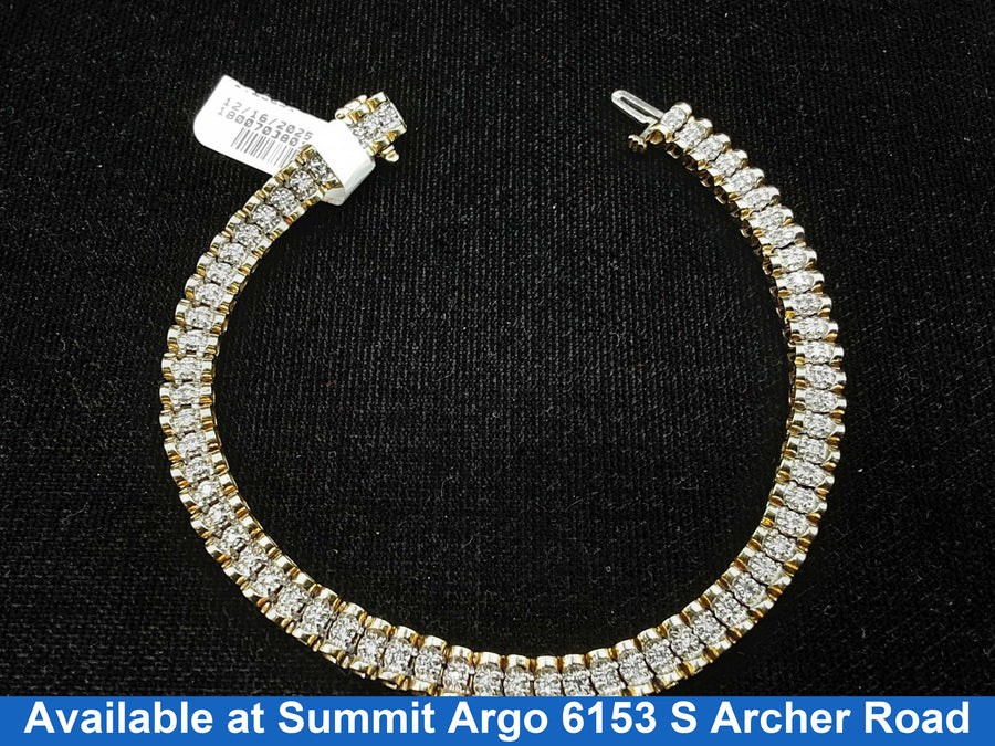 Tennis Bracelet - Yellow Gold 10k (.417) 11 grams 8 inch