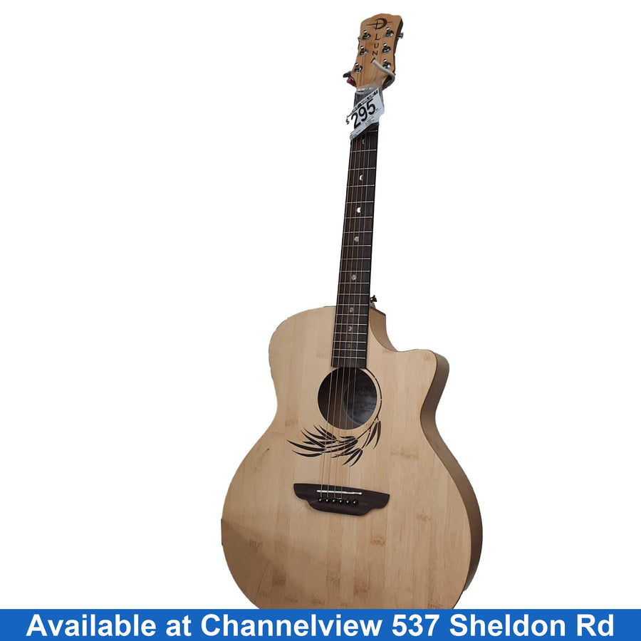 Luna Wl Bamboo Gae Beige / Tan Acoustic Classic Guitar