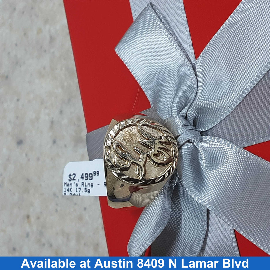 Men's Ring - Yellow Gold 14k (.585) 17.5 grams Size 9