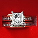 Ring - Wedding Set - Yellow Gold 14k (.585) 5.7 grams Size 5.5