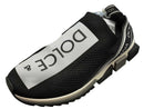 Dolce & Gabbana Black And White Slip On Black