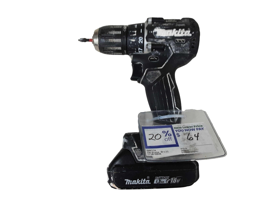 Makita Xfd15 Black Cordless Standard Drill