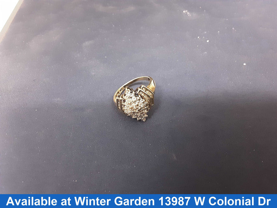 Women's Ring - Yellow Gold 10k (.417) 5 grams Size 7.5