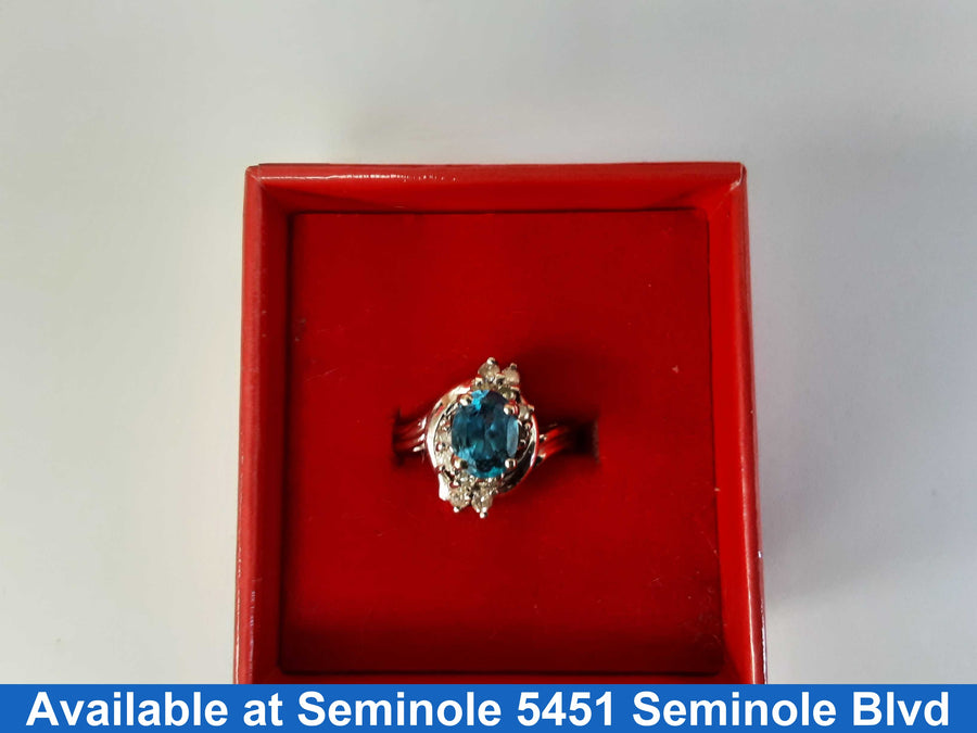 Women's Ring - White Gold 14k (.585) 5.5 grams Size 6.5