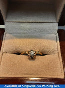 Women's Ring - Solitaire - Yellow Gold 14k (.585) 2.5 grams Size 7