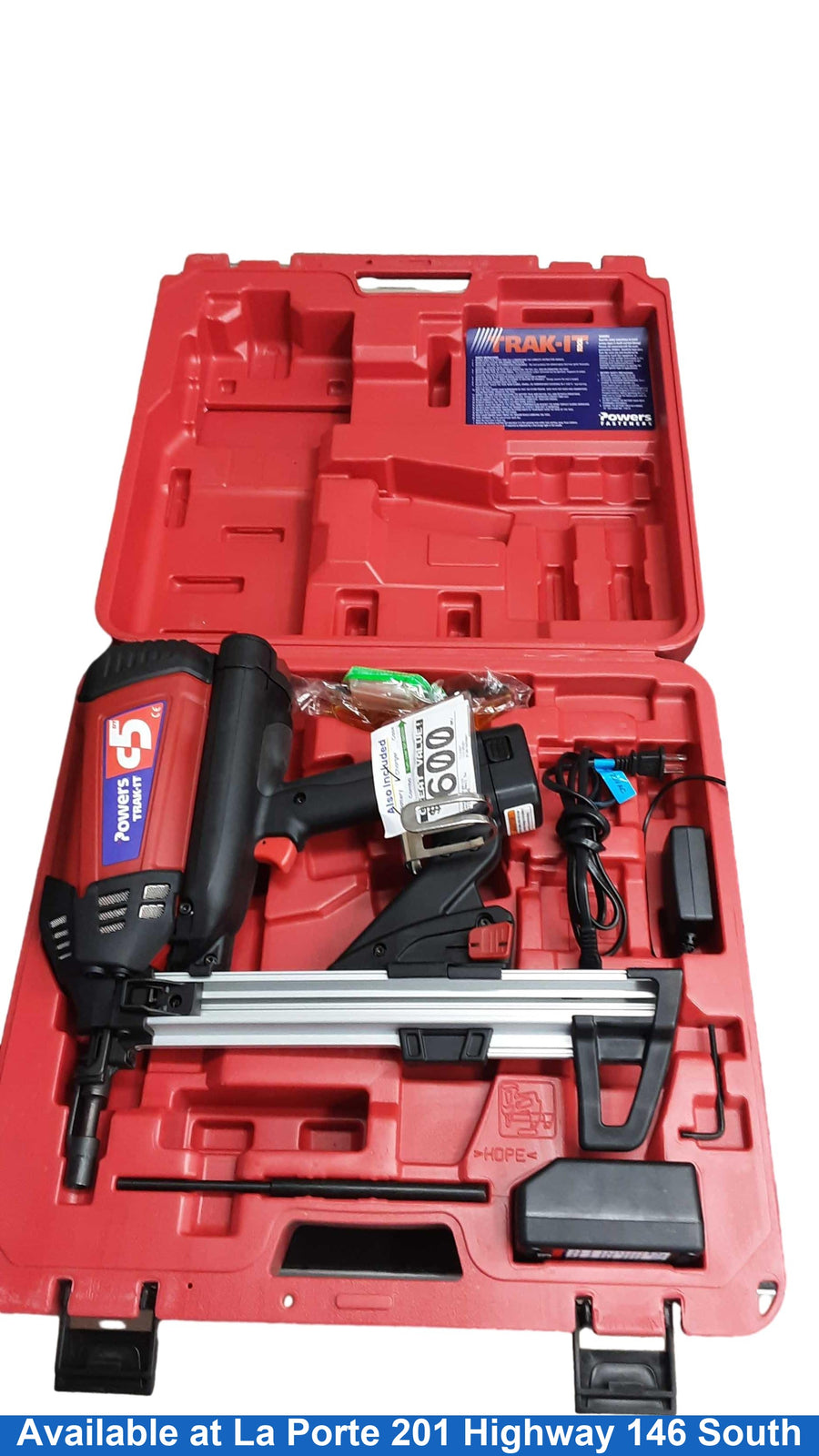 Powers Trak-it Tj-c5dt Black Cordless Framing Nailer