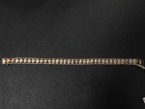 Bead Bracelet - Yellow Gold 14k (.585) 10.8 grams 7 inch