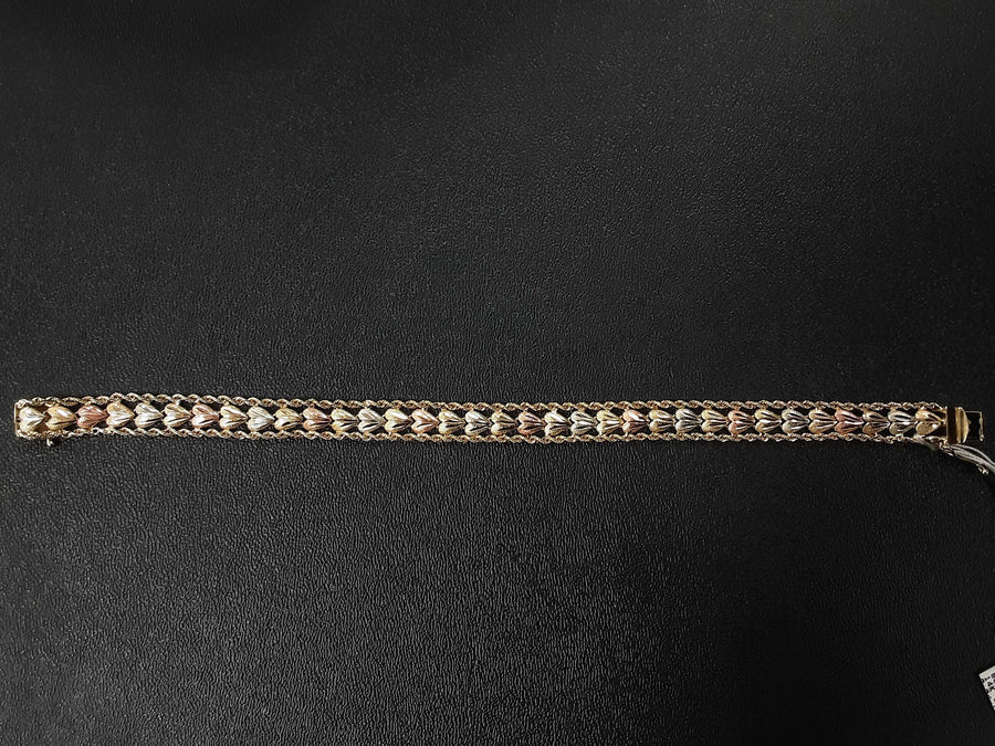 Bead Bracelet - Yellow Gold 14k (.585) 10.8 grams 7 inch