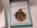 Coin Pendant - Yellow Gold 14k (.585) 5.7 grams