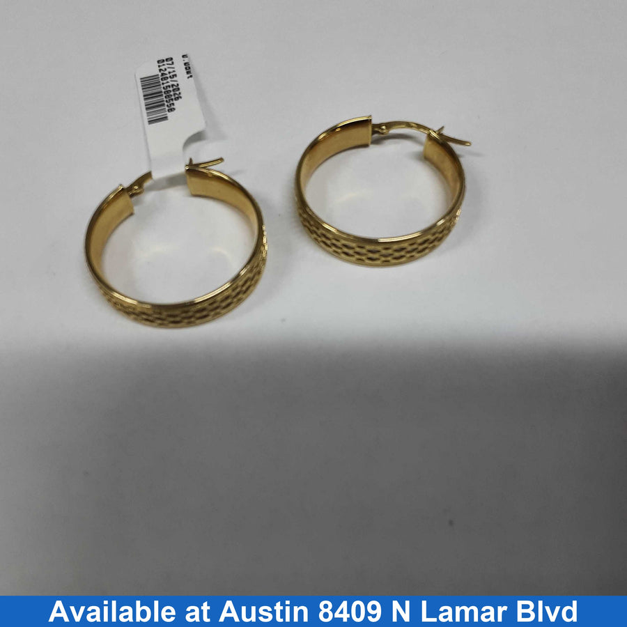 Bangle Earrings - Yellow Gold 14k (.585) 3.6 grams