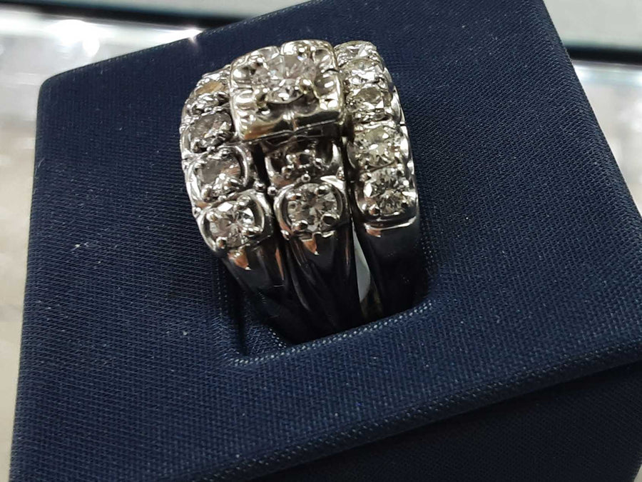 Women's Ring - White Gold 14k (.585) 9.1 grams Size 20