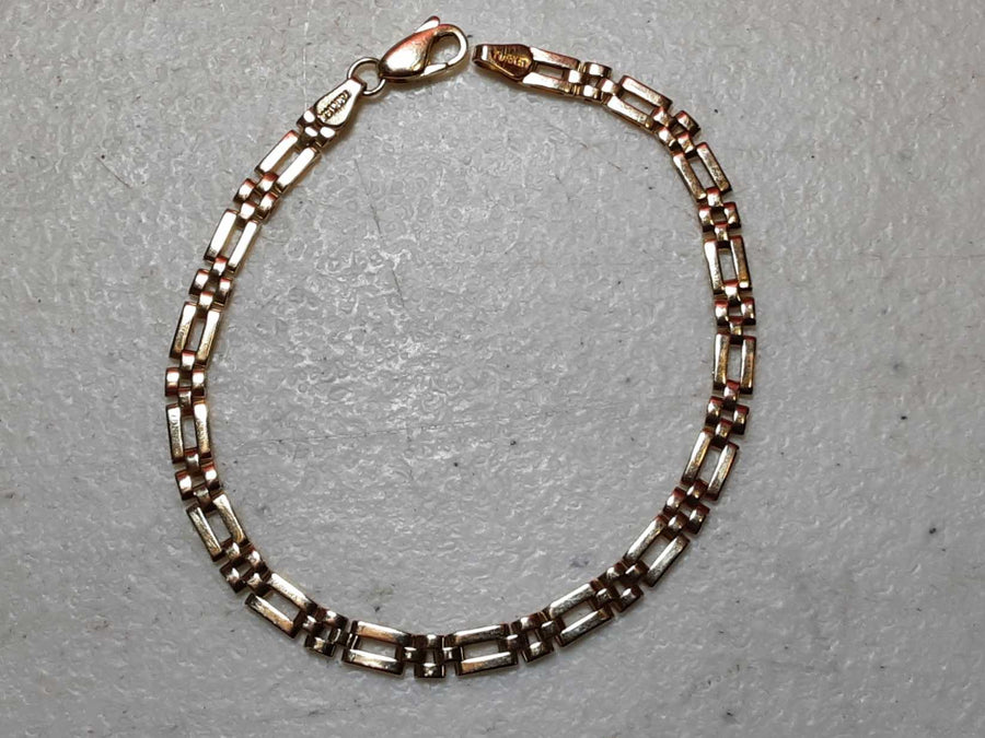 Link Bracelet - Yellow Gold 14k (.585) 5 grams 7 inch