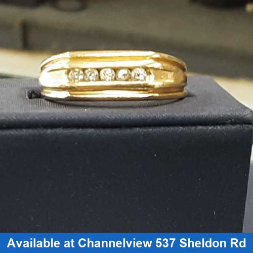 Ring - Wedding Band - Yellow Gold 10k (.417) 7 grams Size 10.5