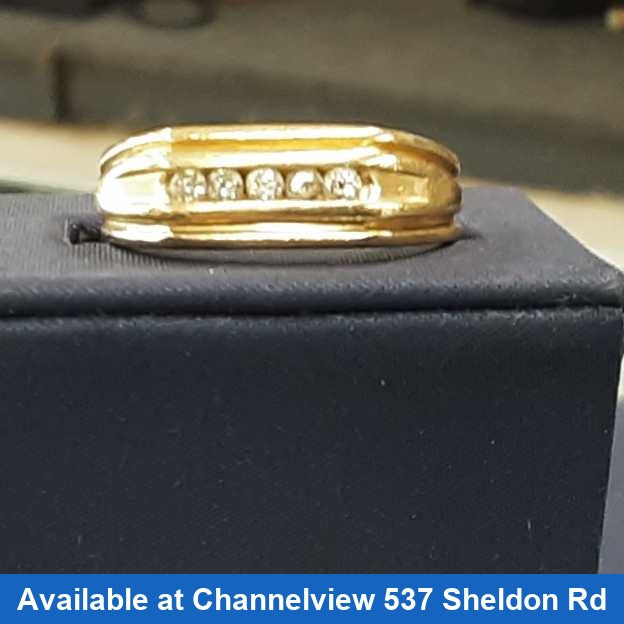 Ring - Wedding Band - Yellow Gold 10k (.417) 7 grams Size 10.5