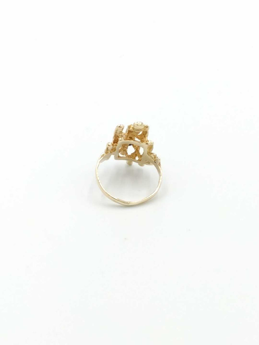 Women's Ring - Yellow Gold 14k (.585) 4.4 grams Size 6.5