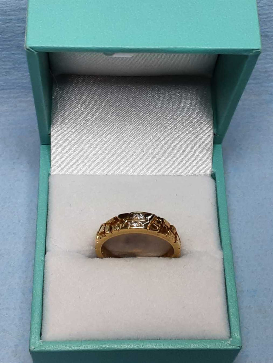 Women's Ring - Yellow Gold 14k (.585) 3.2 grams Size 6.5