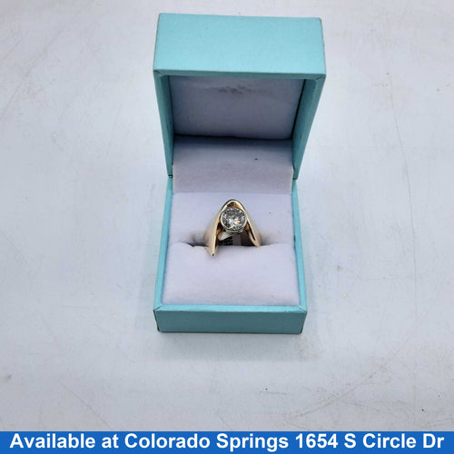 Women's Ring - Solitaire - Yellow Gold 14k (.585) 5.4 grams Size 7