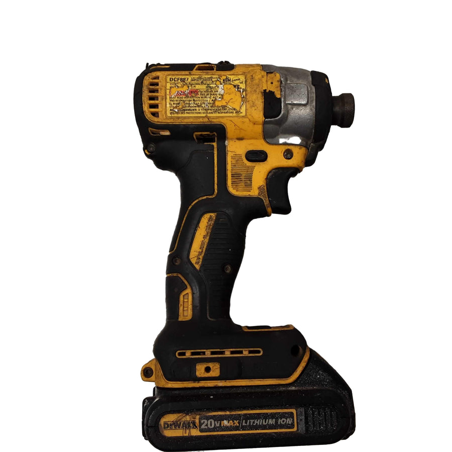 Dewalt Dcf887 Yellow Cordless Impact Drill