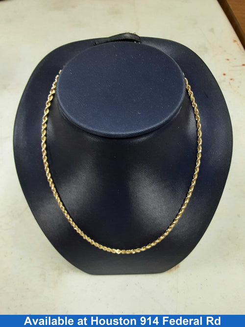 Rope Chain - Yellow Gold 14k (.585) 9.2 grams 20 inch