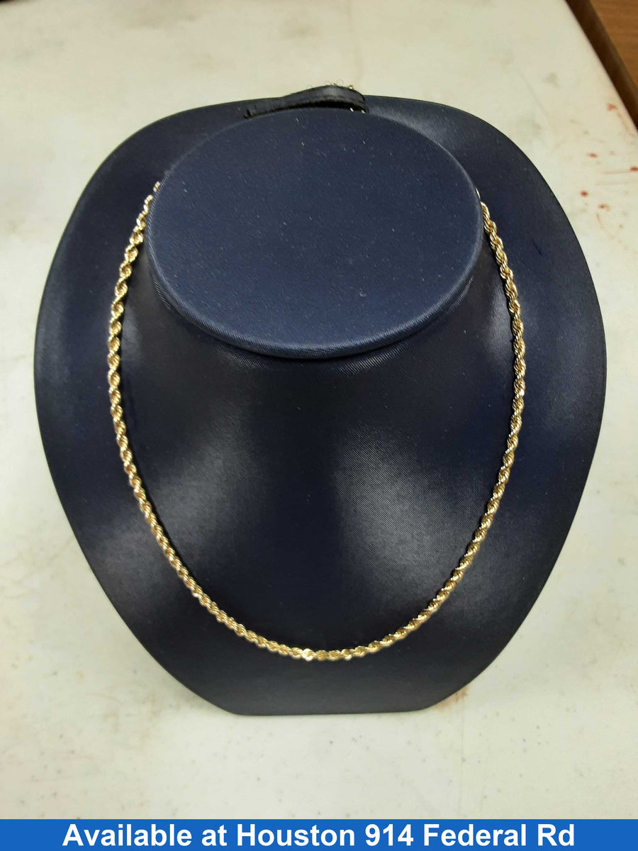 Rope Chain - Yellow Gold 14k (.585) 9.2 grams 20 inch