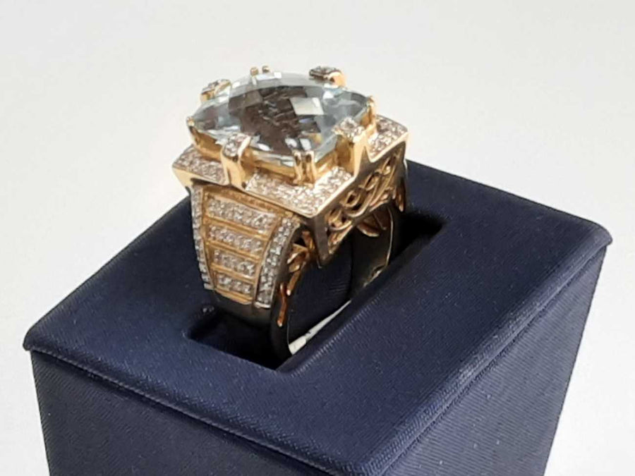 Women's March Birthstone Ring - Yellow Gold 14k Size 6.5