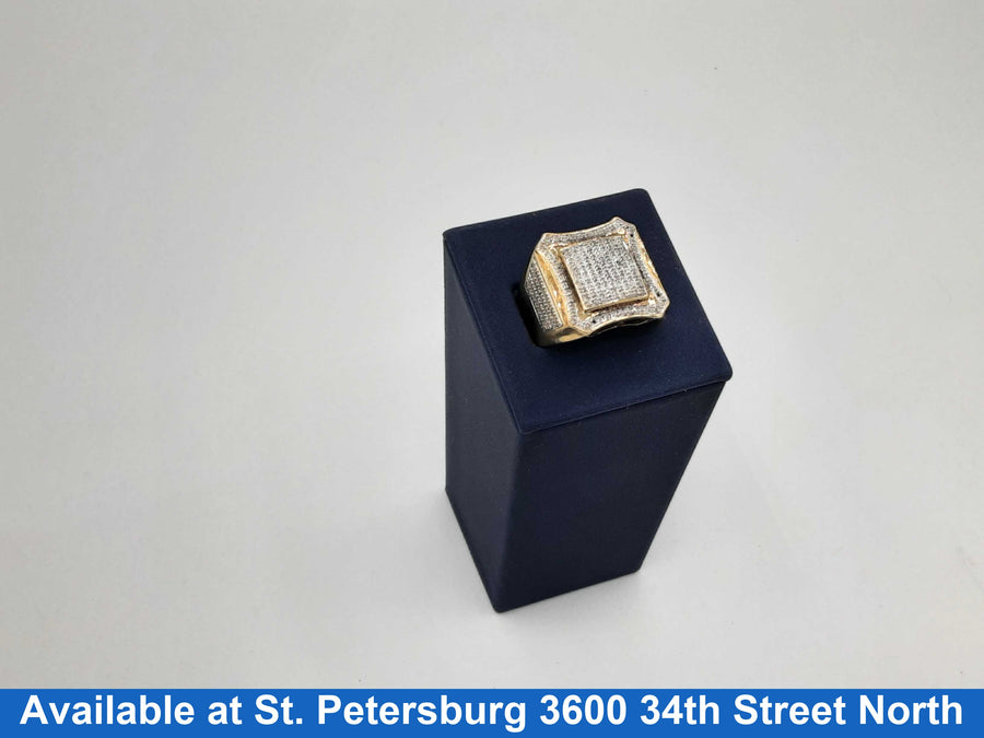 Men's Ring - Yellow Gold 10k (.417) 8 grams Size 10.5