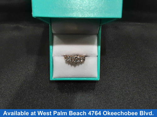 Women's Ring - Anniversary - Yellow Gold 14k (.585) 3.3 grams Size 6