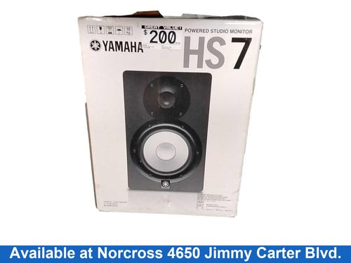 Yamaha Hs7 Black Studio Monitor Speaker