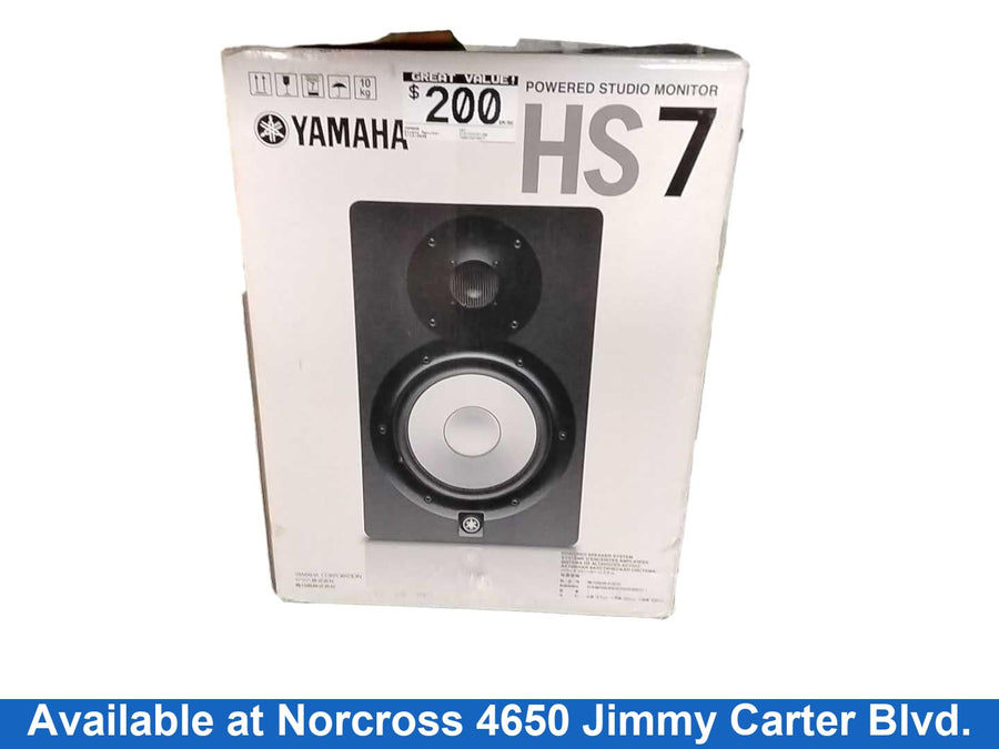 Yamaha Hs7 Black Studio Monitor Speaker
