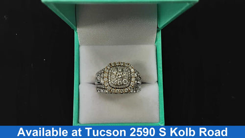 Women's Ring - Anniversary - White Gold 14k (.585) 10.7 grams Size 8.5