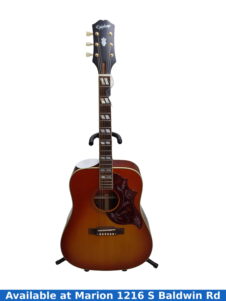 Epiphone Hummingbird Brown Acoustic / Electric Classic Guitar