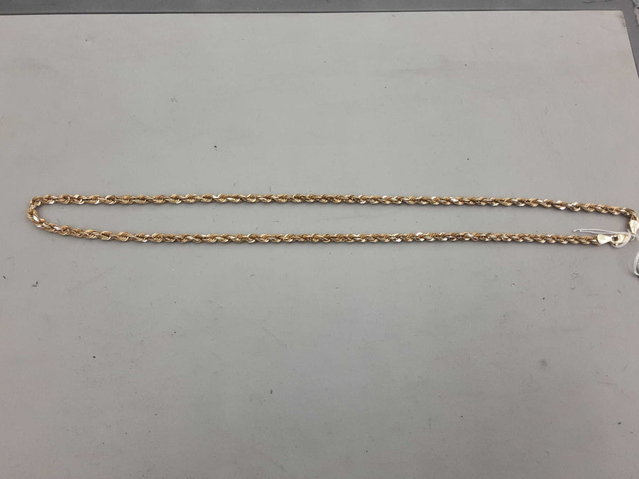 Rope Chain - Yellow Gold 10k (.417) 26.7 grams 24 inch