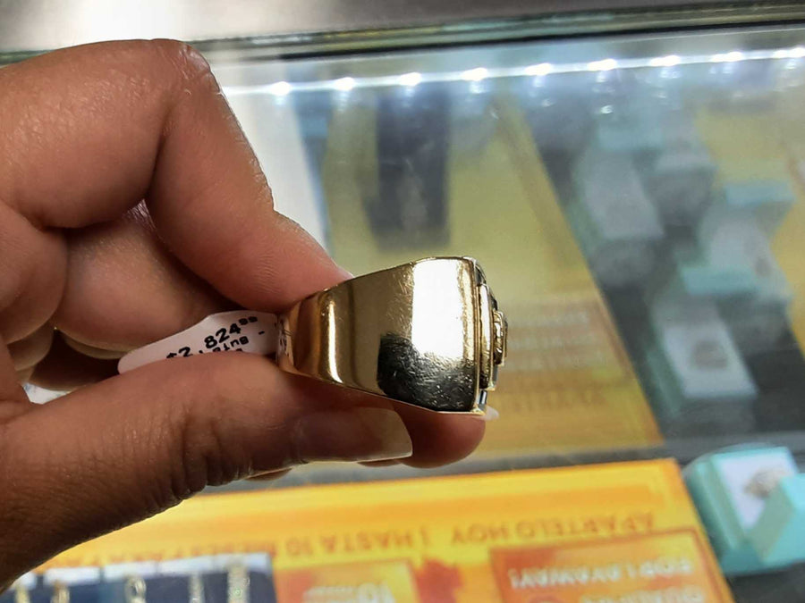 Men's Ring - Yellow Gold 14k (.585) 15.3 grams Size 10.5