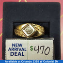 Men's Ring - Yellow Gold 10k (.417) 4.7 grams Size 11