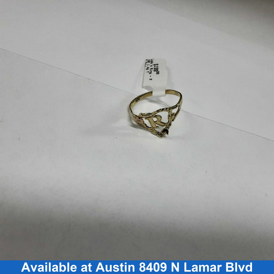 Women's Ring - Yellow Gold 10k (.417) 1.4 grams Size 8.5