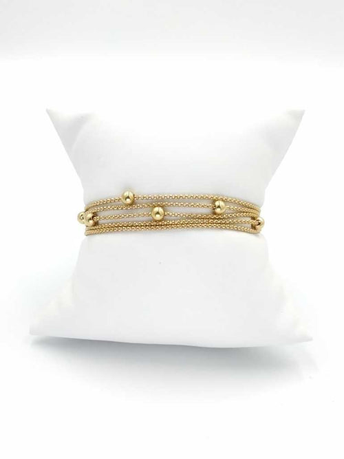 Bead Bracelet - Yellow Gold 14k (.585) 12 grams 7 inch