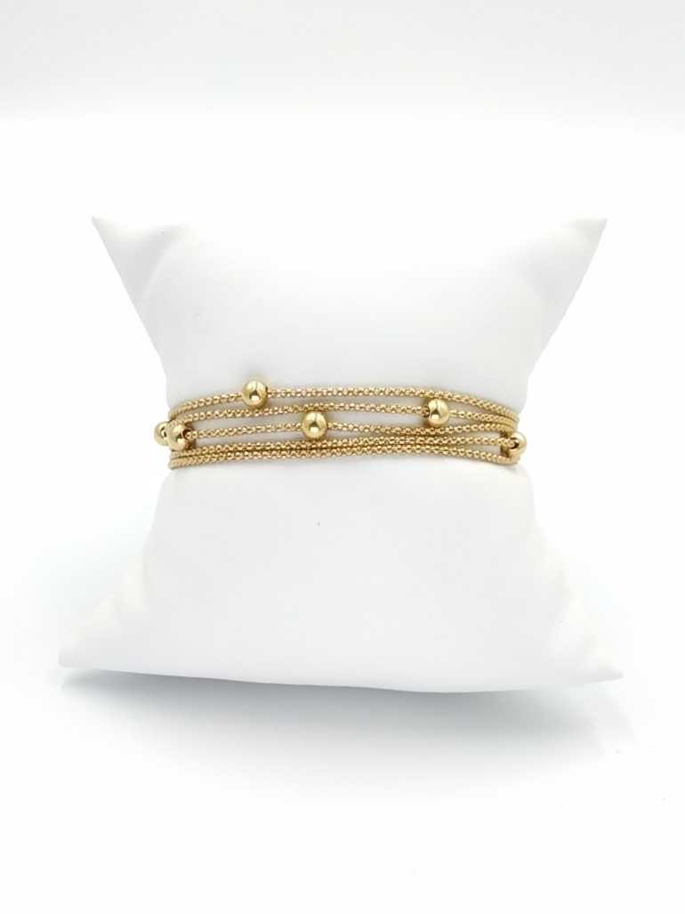 Bead Bracelet - Yellow Gold 14k (.585) 12 grams 7 inch