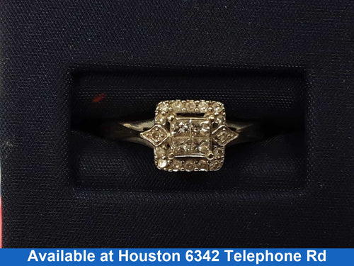 Women's Ring - White Gold 10k (.417) 2.4 grams Size 6.5