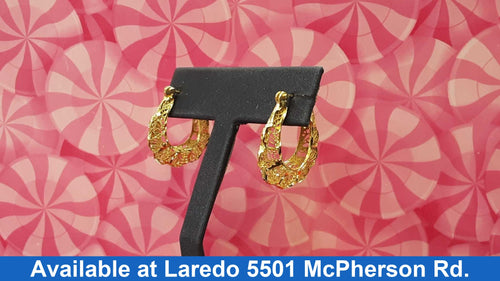 Hoop Earrings - Yellow Gold 10k (.417) 5.2 grams