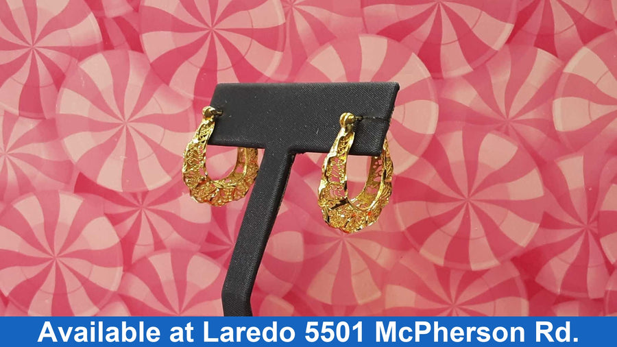 Hoop Earrings - Yellow Gold 10k (.417) 5.2 grams