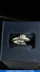 Women's Ring - Solitaire - White Gold 14k (.585) 2.6 grams Size 7