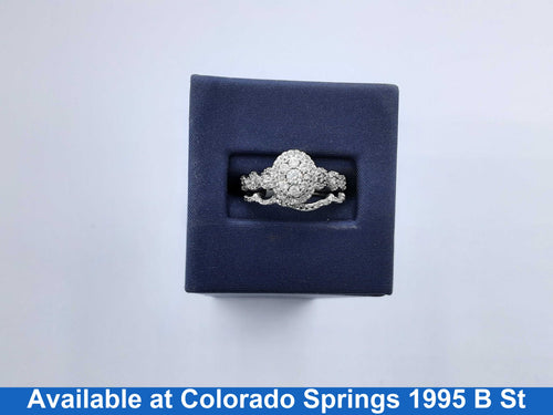 Ring - Engagement Set - White Gold 10k (.417) 3.7 grams Size 7