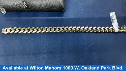 Cuban Link Bracelet - Yellow Gold 10k (.417) 10.9 grams 8 inch